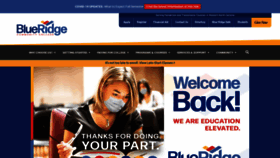 What Blueridge.edu website looked like in 2020 (3 years ago)