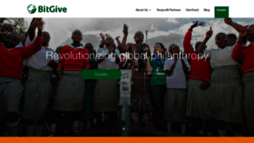 What Bitgivefoundation.org website looked like in 2020 (3 years ago)
