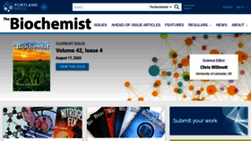 What Biochemist.org website looked like in 2020 (3 years ago)