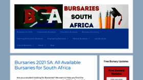 What Bursaries-southafrica.co.za website looked like in 2020 (3 years ago)