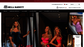 What Bellabarnett.com website looked like in 2020 (3 years ago)