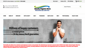 What Beautyorganicstore.com website looked like in 2020 (3 years ago)
