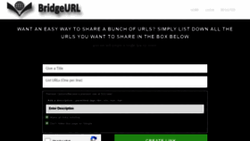 What Bridgeurl.com website looked like in 2020 (3 years ago)