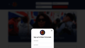 What Britainfirst.org website looked like in 2020 (3 years ago)