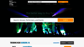 What Buytickets.com website looked like in 2020 (3 years ago)