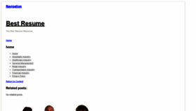 What Bestresumeguru.com website looked like in 2020 (5 years ago)