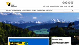 What Burgdorf.ch website looked like in 2020 (3 years ago)