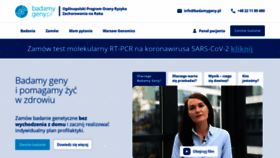 What Badamygeny.pl website looked like in 2020 (3 years ago)