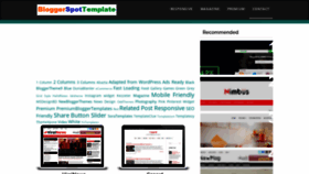 What Bloggerspottemplate.blogspot.com website looked like in 2020 (3 years ago)