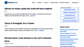 What Bancheitalia.it website looked like in 2020 (3 years ago)