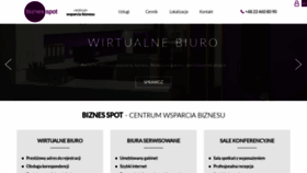 What Biznesspot.pl website looked like in 2020 (3 years ago)