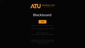 What Blackboard.atu.edu website looked like in 2020 (3 years ago)