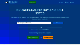 What Browsegrades.com website looked like in 2020 (3 years ago)