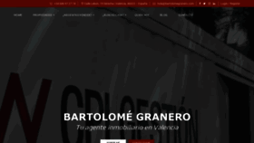 What Bartolomegranero.com website looked like in 2020 (3 years ago)
