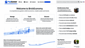 What Brickeconomy.com website looked like in 2020 (3 years ago)