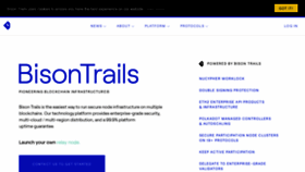 What Bisontrails.co website looked like in 2020 (3 years ago)
