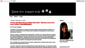 What Bakeforhappykids.com website looked like in 2020 (3 years ago)