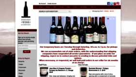 What Burgundywinecompany.com website looked like in 2020 (3 years ago)