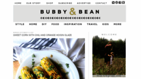 What Bubbyandbean.com website looked like in 2020 (3 years ago)