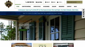 What Buyplantationshutters.com website looked like in 2020 (3 years ago)