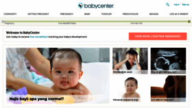 What Babycenter.com.my website looked like in 2020 (3 years ago)