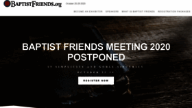 What Baptistfriends.org website looked like in 2020 (3 years ago)