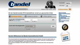 What Bandel-online.de website looked like in 2020 (3 years ago)