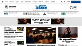 What Bismarktribune.com website looked like in 2020 (3 years ago)