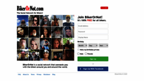 What Bikerornot.com website looked like in 2020 (3 years ago)