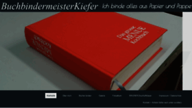 What Buchbindermeisterkiefer.de website looked like in 2020 (3 years ago)