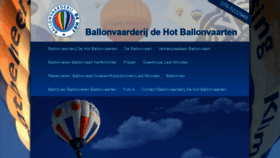 What Ballonvaarderij.nl website looked like in 2020 (3 years ago)