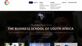 What Businessschool.co.za website looked like in 2020 (3 years ago)