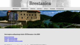 What Brestanica.com website looked like in 2020 (3 years ago)
