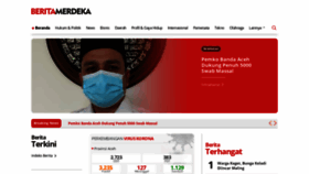 What Beritamerdeka.net website looked like in 2020 (3 years ago)
