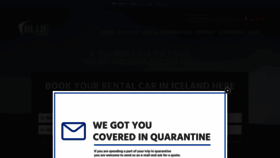 What Bluecarrental.is website looked like in 2020 (3 years ago)