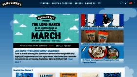 What Benjerry.com website looked like in 2020 (3 years ago)
