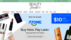 What Beautyfresh.com website looked like in 2020 (3 years ago)