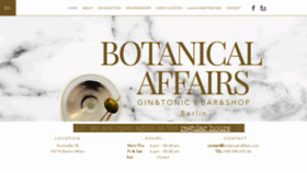 What Botanical-affairs.com website looked like in 2020 (3 years ago)