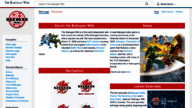 What Bakugan.wiki website looked like in 2020 (3 years ago)