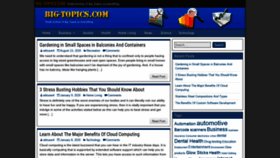 What Big-topics.com website looked like in 2020 (3 years ago)