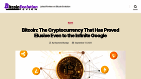 What Bitcoinevolution.review website looked like in 2020 (3 years ago)