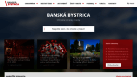 What Banskabystrica.sk website looked like in 2020 (3 years ago)