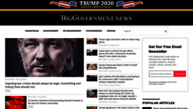 What Biggovernment.news website looked like in 2020 (3 years ago)