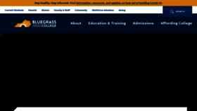 What Bluegrass.kctcs.edu website looked like in 2020 (3 years ago)