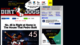 What Bostondirtdogs.com website looked like in 2020 (3 years ago)