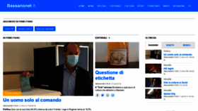 What Bassanonet.it website looked like in 2020 (4 years ago)