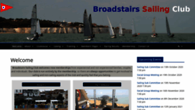 What Broadstairssailingclub.com website looked like in 2020 (3 years ago)