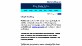What Bibleversestudy.com website looked like in 2020 (3 years ago)