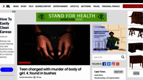 What Busrep.co.za website looked like in 2020 (5 years ago)