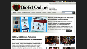 What Bioedonline.org website looked like in 2020 (3 years ago)